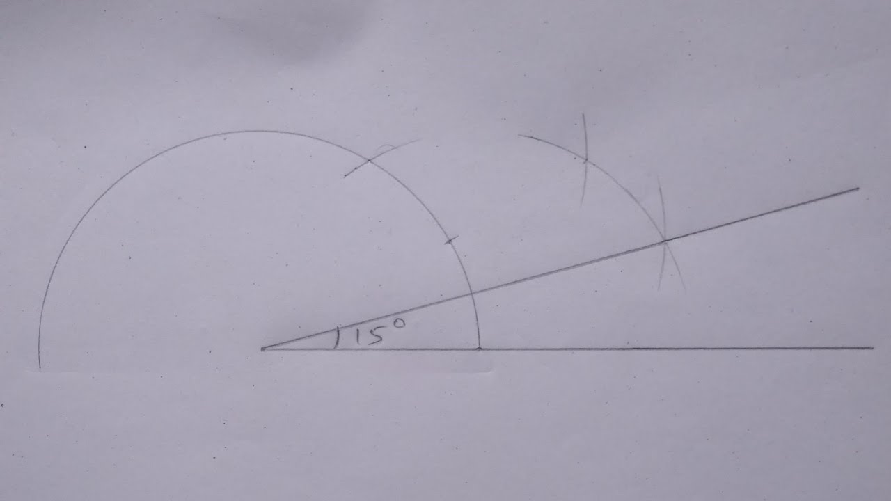 15 डिग्री का कोण कैसे बनाएँ परकाल से, I