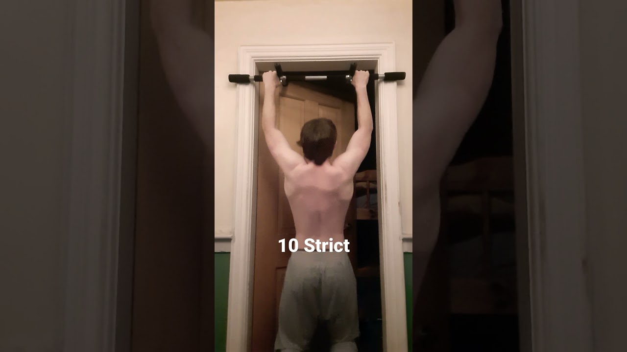 10 Strict pull ups (Begginer)