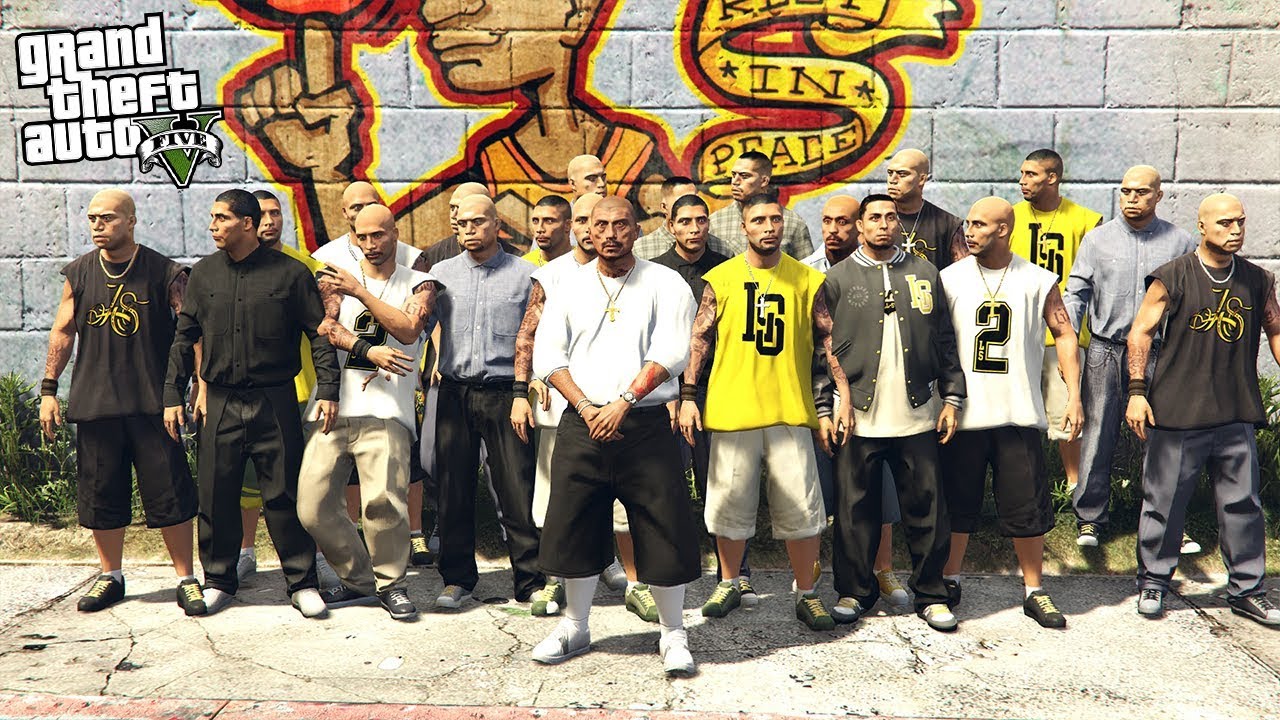 JOINING A GANG - LEADER OF THE GANG!! (GTA 5 Mods)