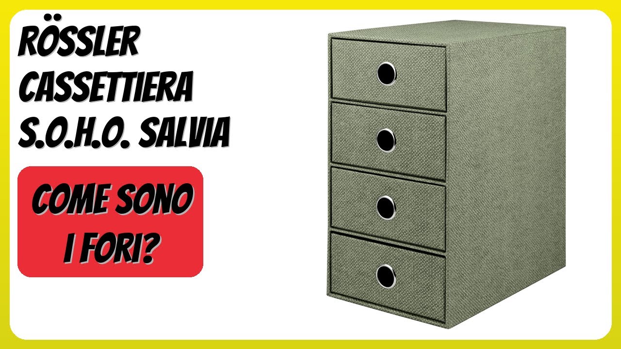 RECENSIONE (2026) : Rössler Cassettiera S.O.H.O. Salvia. DETTAGLI