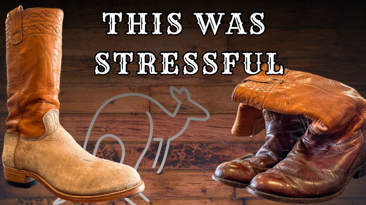 I Completely Rebuilt These Boots With Kangaroo Leather!
