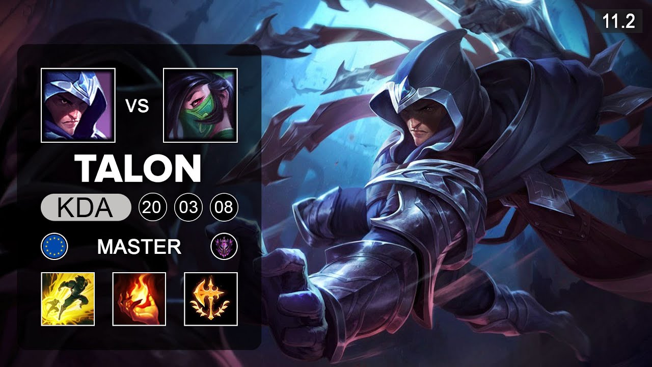 Talon Mid vs Akali - EUW Master Patch 11.2