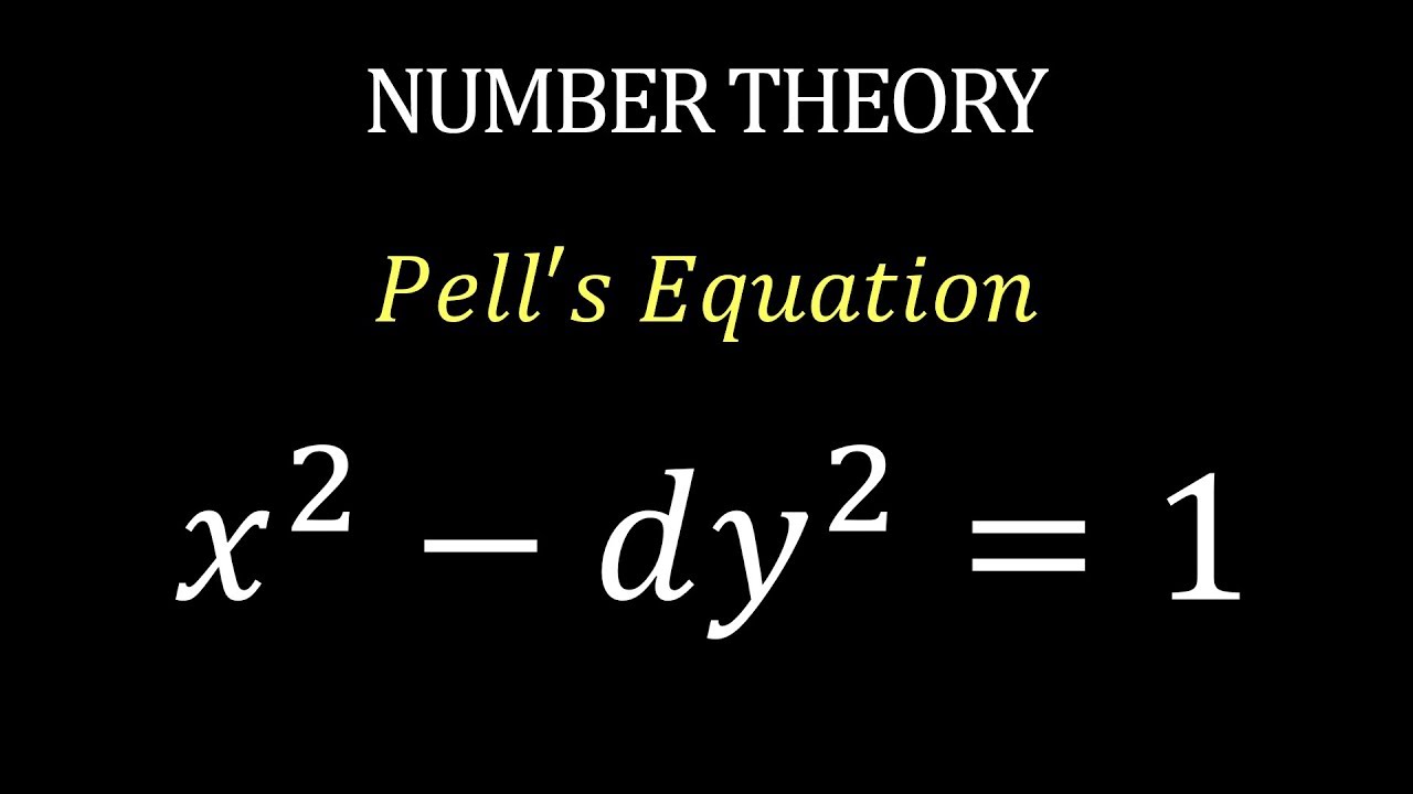 (Pell's Equation) - General Solution to x^2-dy^2=1