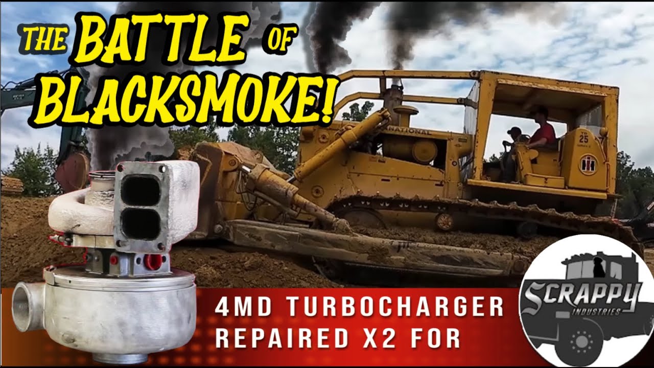 4MD Turbo TWICE Repaired for @ScrappyIndustries TD25C IH Dozer 4MD-755, 148065, 702505C91, 702505C92