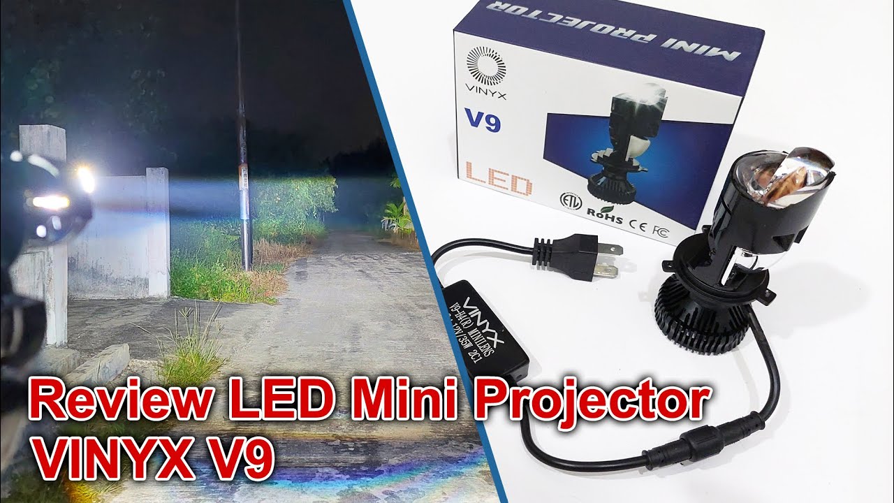Review LED Mini Projector Vinyx V9