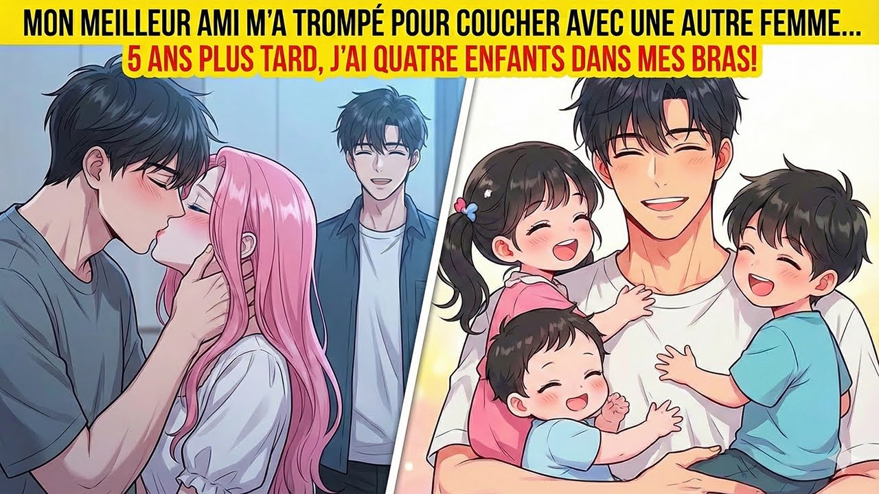 Mon meilleur ami m’a trompé pour coucher avec une autre femme…5 ans plus tard, j’ai QUATRE enfants..