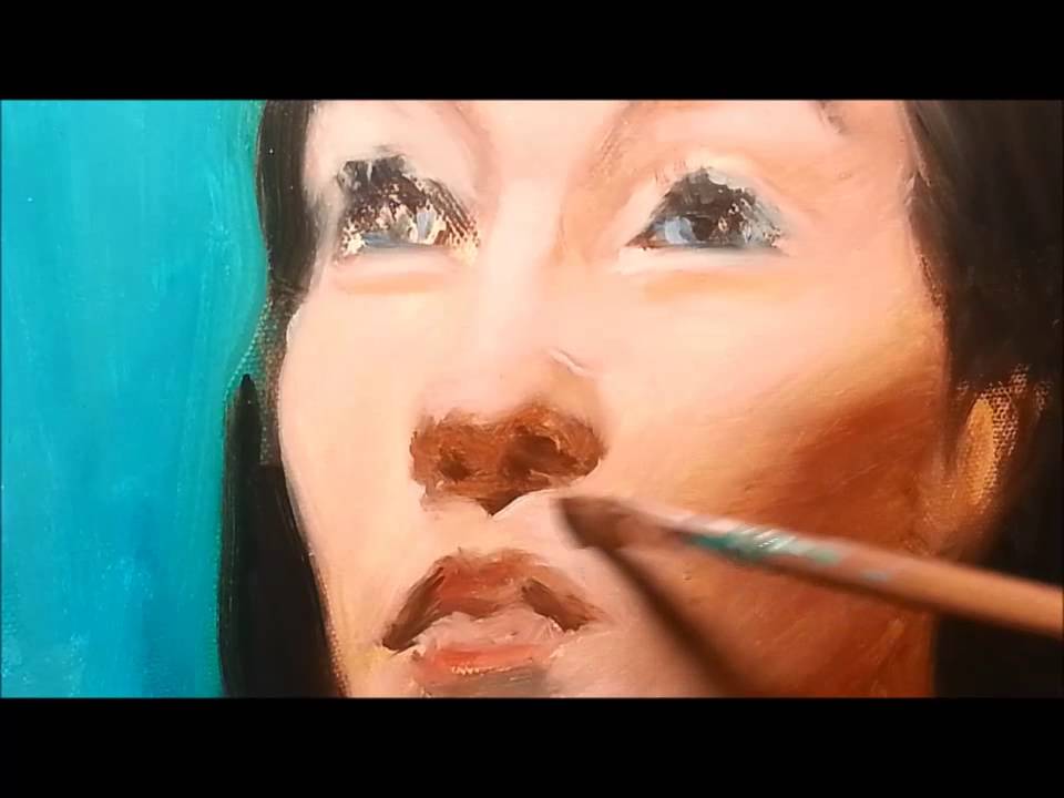 Realistic Girl Portrait Painting  Demo BY SERGEY GUSEV