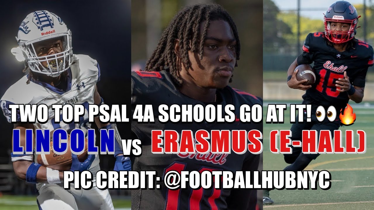 Erasmus (E-Hall) Vs Lincoln (11/8/24) |PSAL NYC FOOTBALL!|
