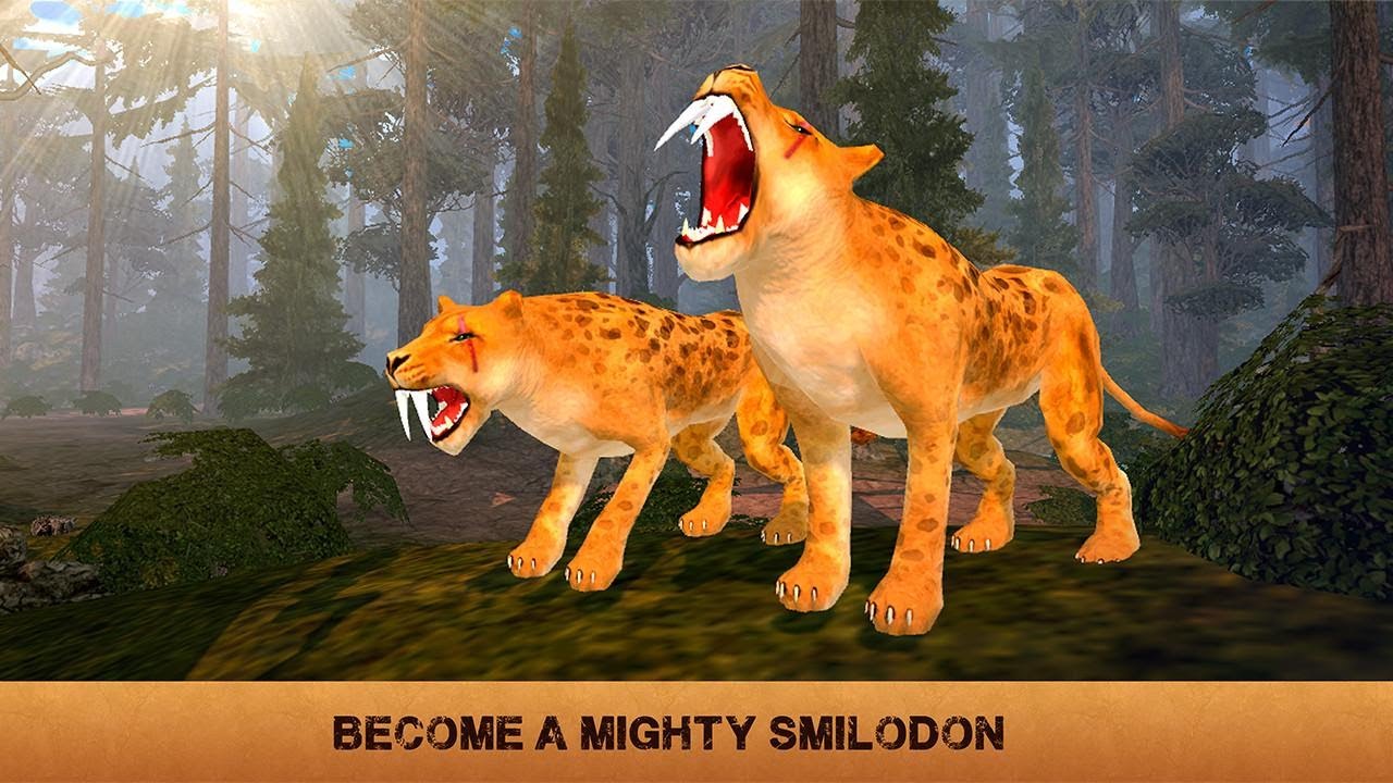 🐅👍Sabertooth Tiger Family Sim-Семейство Смилодонa-By Wild Animals Clan-Android