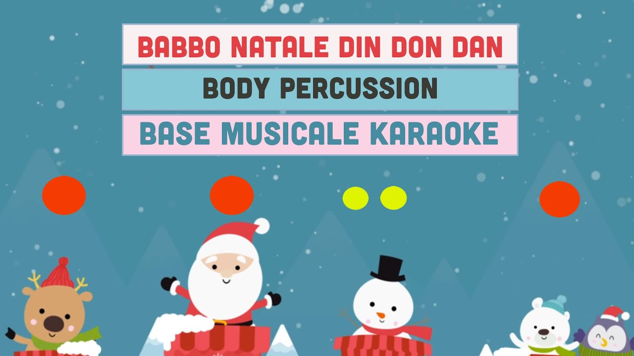 Babbo Natale Din Don Dan - BASE KARAOKE | Versione Body Percussion