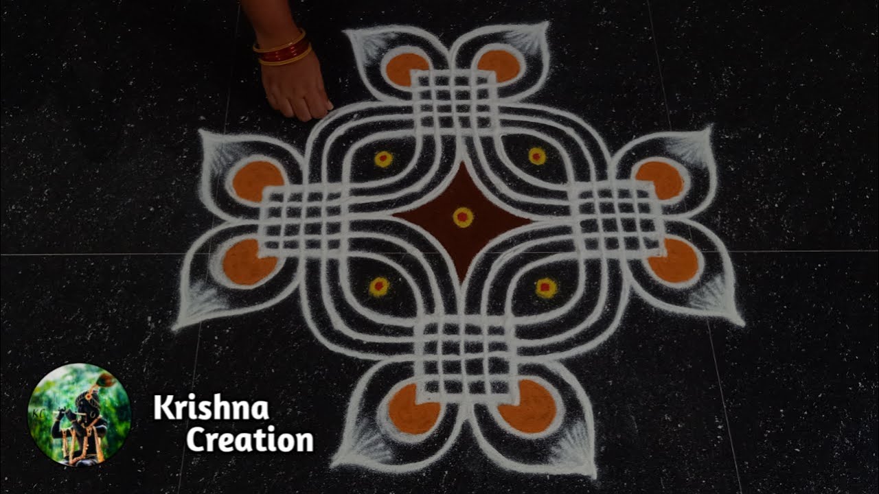Aadivelli Padi Kolam design | Beautiful Rangoli | Padi Kolam with 6x2x2 dots | Padi Kolam Muggulu