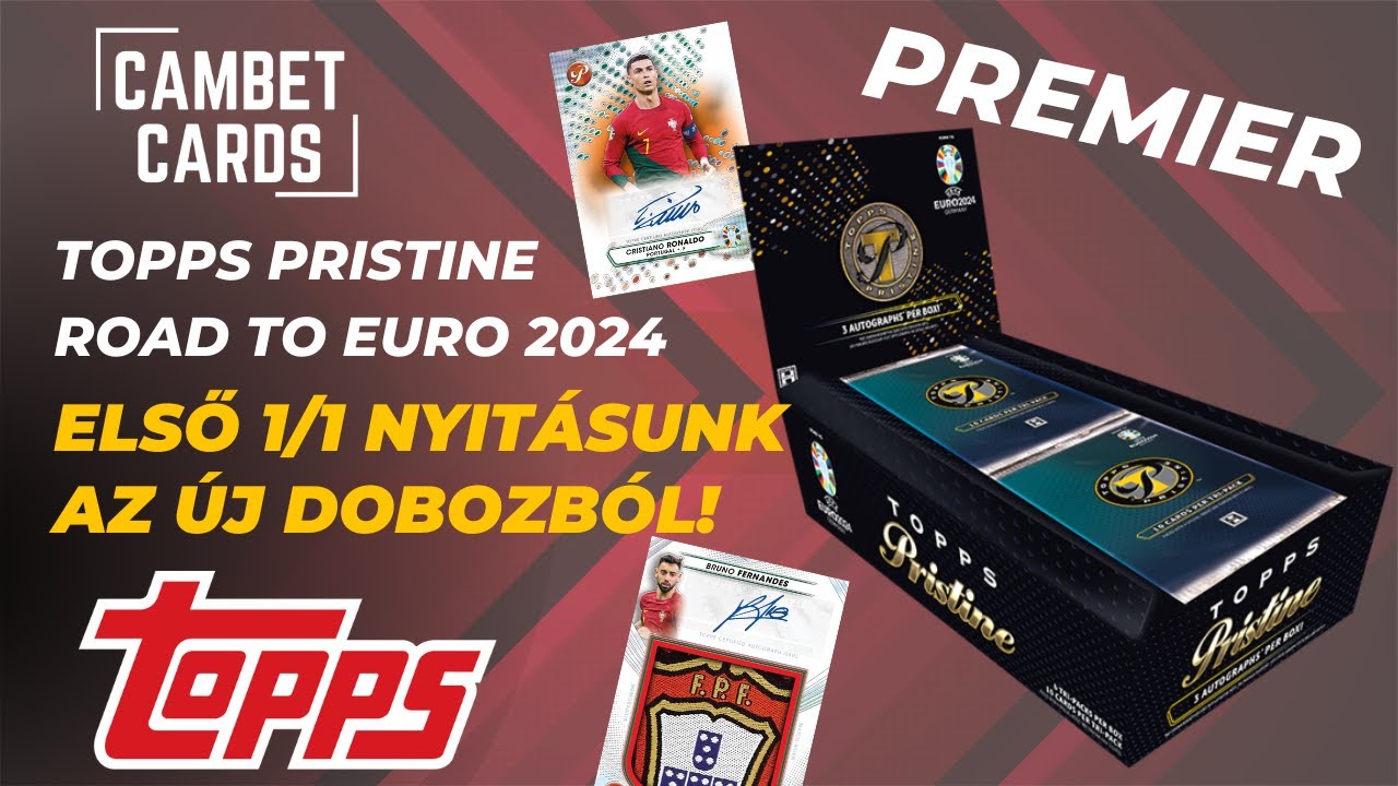 ÚJ MEGJELENÉS - Topps Pristine Road to Euro 2024 Hobby doboz bontás és értékelés