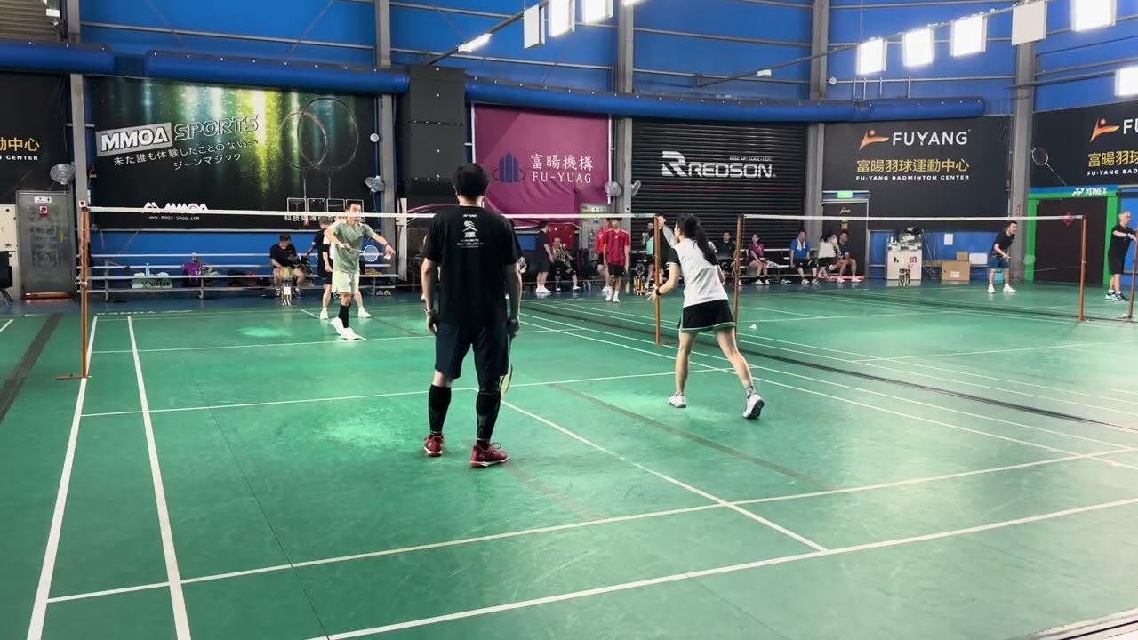 [羽球Vlog]🏸M&JK🆚Tony&藍#混雙#男雙1️⃣