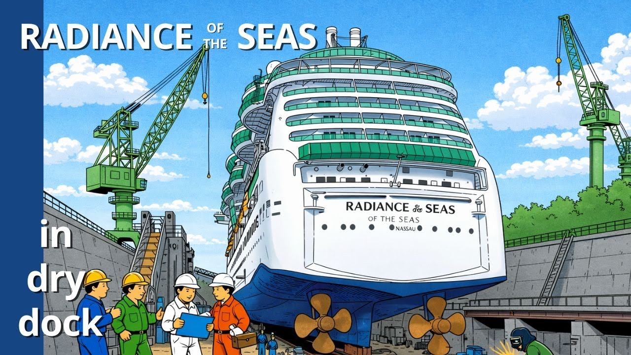 RADIANCE OF THE SEAS in Dry Dock 