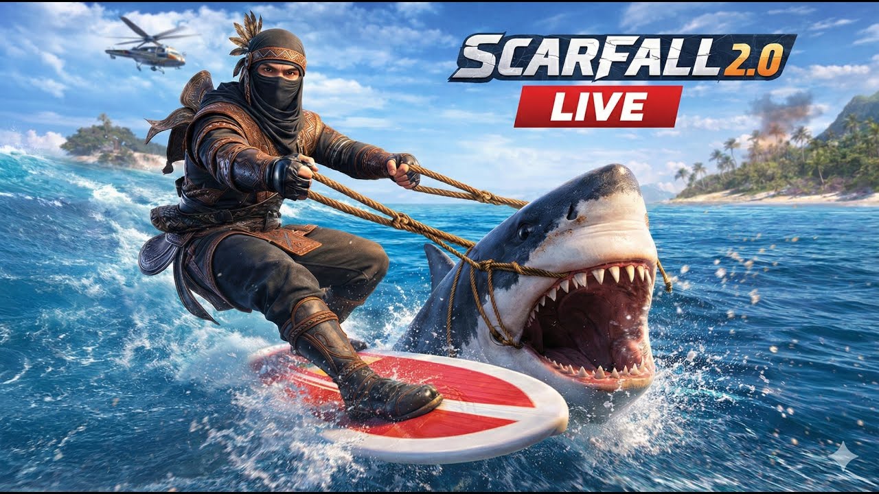 Adivasi Ninja in SCARFALL 2.0 🔥 | Intense Battle Royale LIVE 🎯