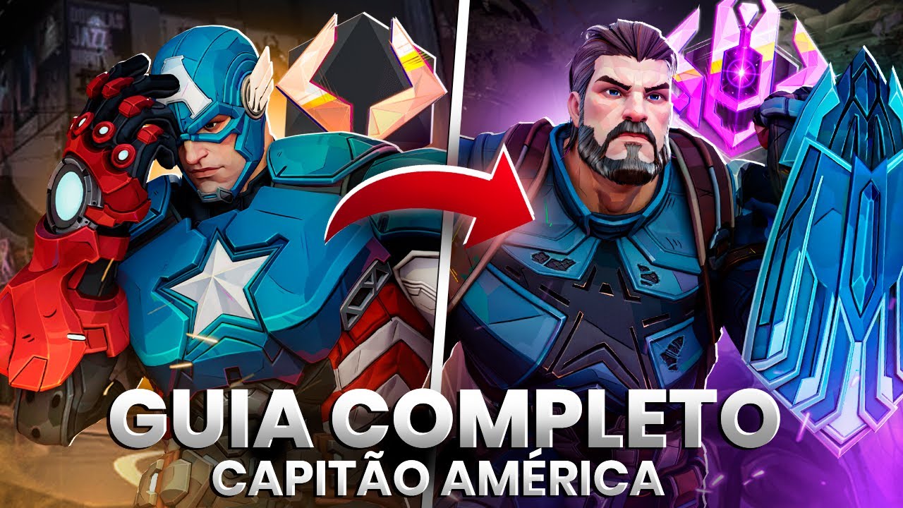 GUIA COMPLETO de CAPITÃO AMÉRICA - TOP 1 CAP BR | Marvel Rivals