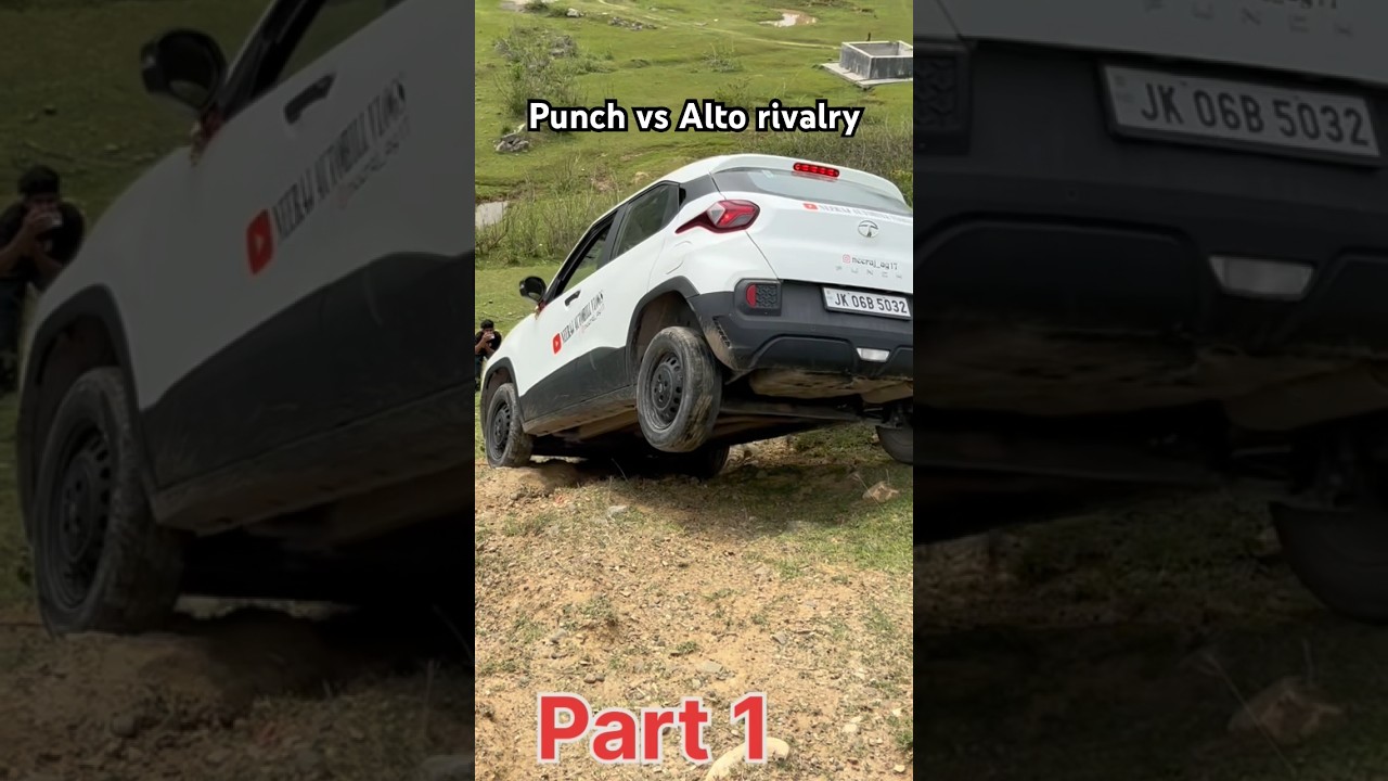 Punch Vs Alto Offroad Rivalry !! Very dangerous #offroad4x4 #alto #tatapunch #shorts