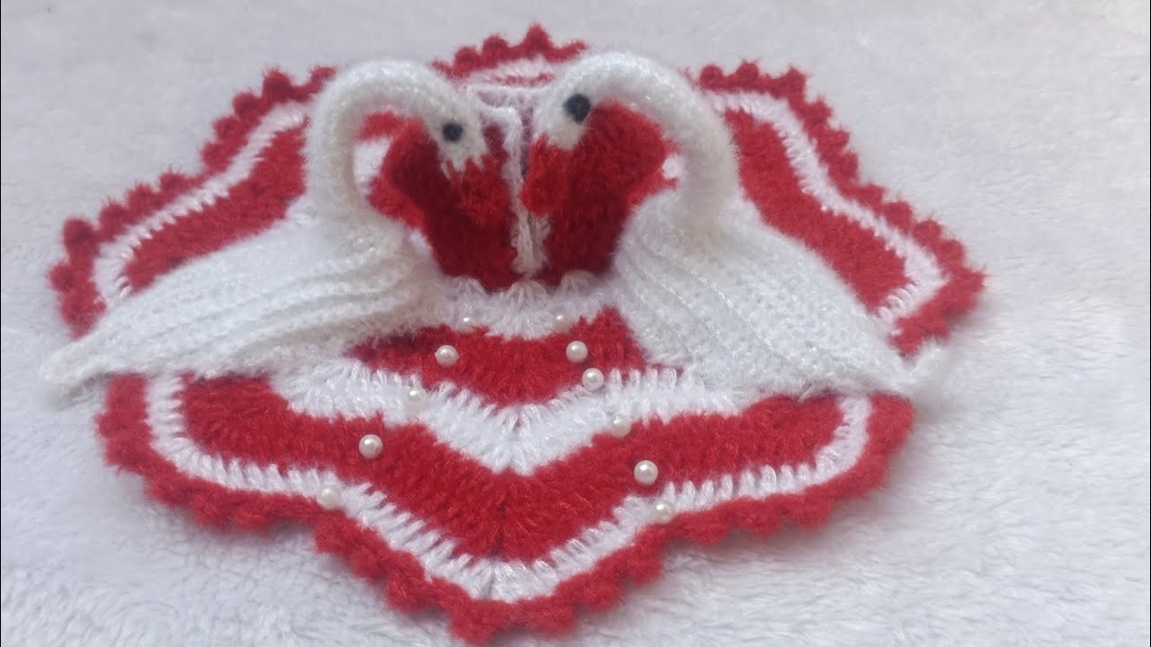 कान्हा जी की बत्तख वाली 3D पोशाक बनाना सीखें// Crochet Duck 🦆 Dress For Laddu Gopal ll