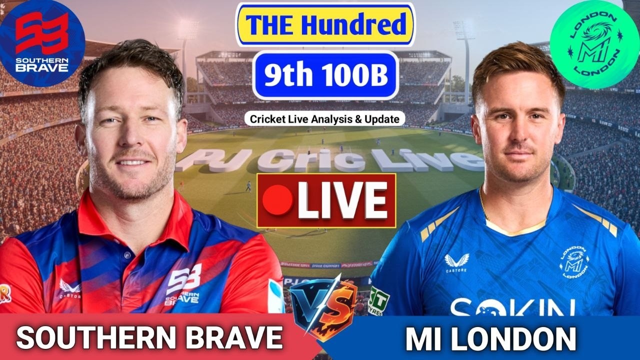 Southern Brave Vs MI London 100 Ball Match | Live Score Analysis & Discussion | The Hundred Cricket