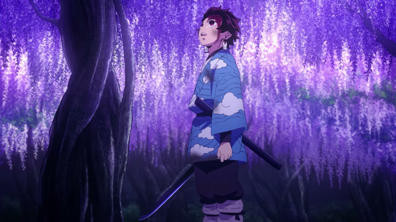 1 Hour of Demon Slayer Ambience - 鬼滅の刃 - Ambient Music for Study and Meditation - The Wisteria