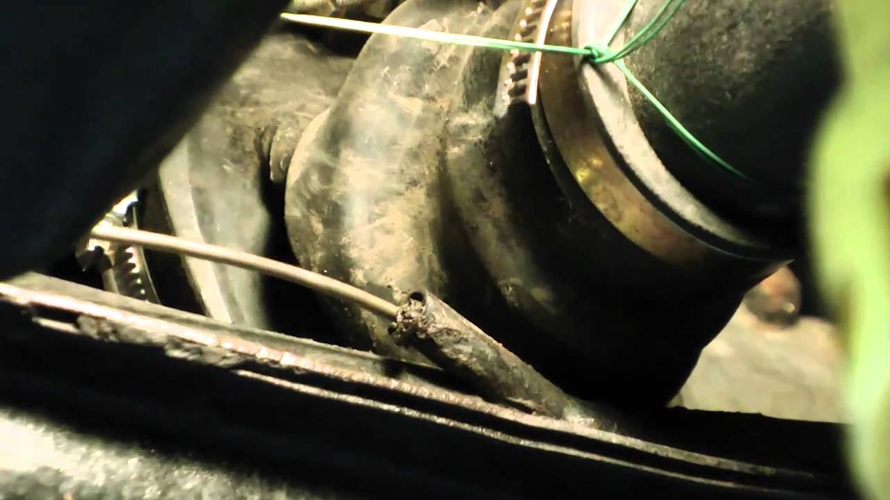 Classic VW Beetle Bug How to UnClog Drill Heater Tubes Cable