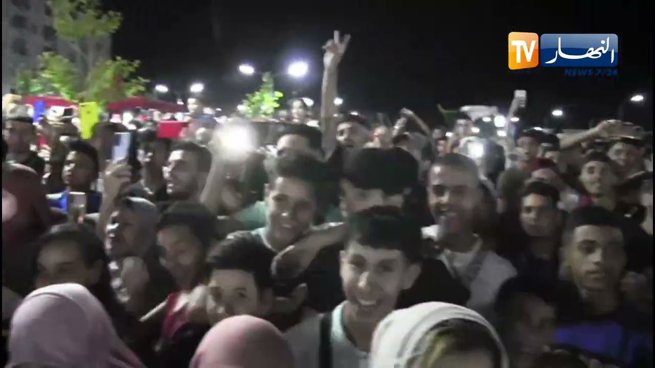 منظر يحبس الأنفاس من إحتفال 05 جويلية بمدينة سيدي بلعباس بساحة الألفية الجديدة