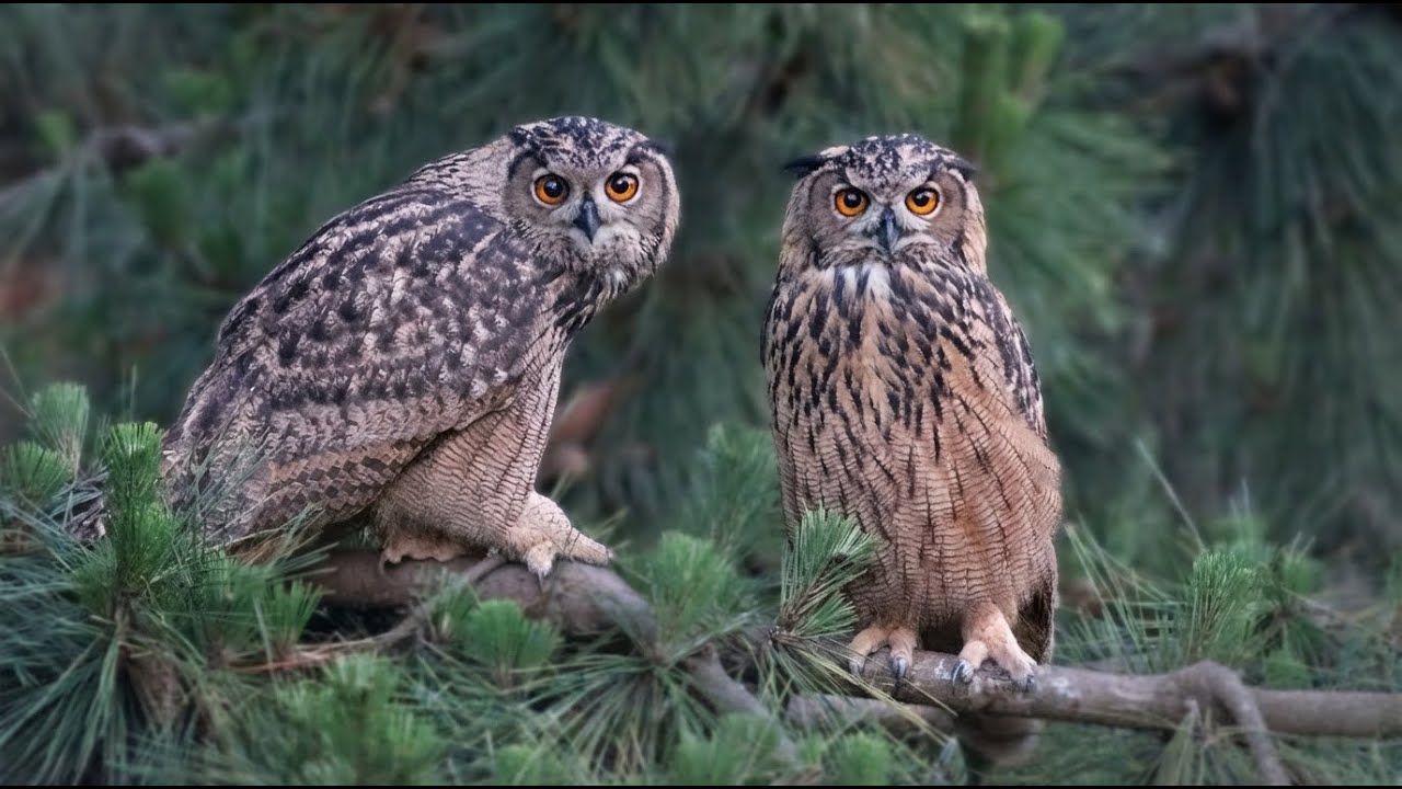 Seeing an owl brings good luck. 부엉이를 보면 복이 옵니다. 4K  #owl #부엉이