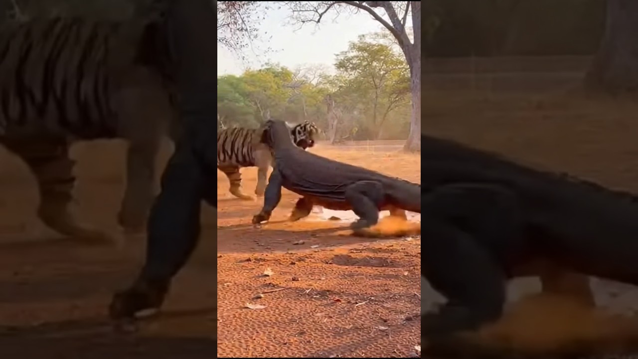 Caught on Camera: Leopard vs Giant Lizard Fight!