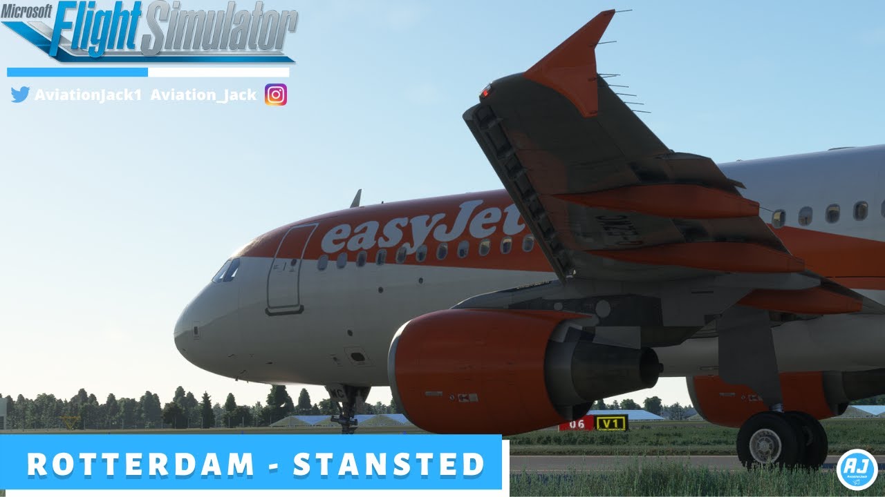 [MSFS] FULL FLIGHT | Rotterdam 🇳🇱 - Stansted 🇬🇧 | Fenix Simulations A320 | EZY4K | easyJet |