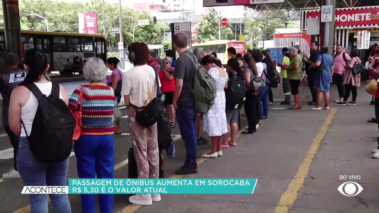 Passagem de ônibus sobe para R$ 5,30 em Sorocaba