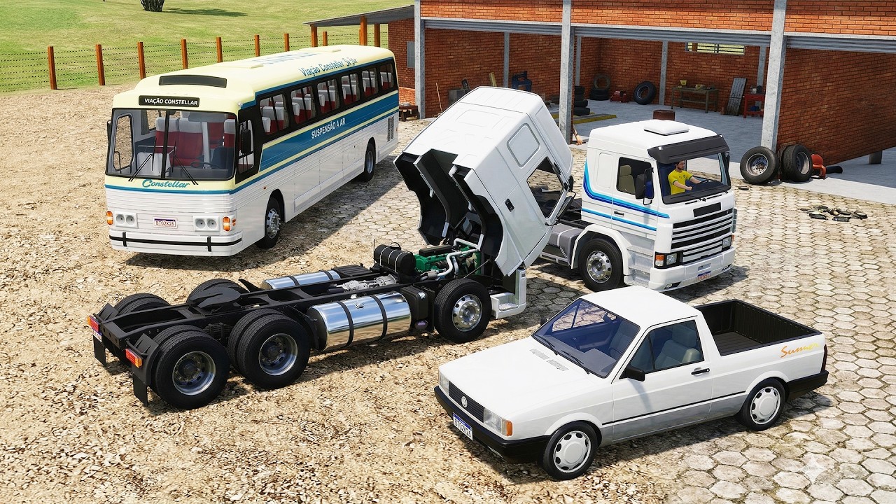 Novo Jogo de Caminh&otilde;es, &Ocirc;nibus e Carros para Celular com Multiplayer - Brasil Transport Online