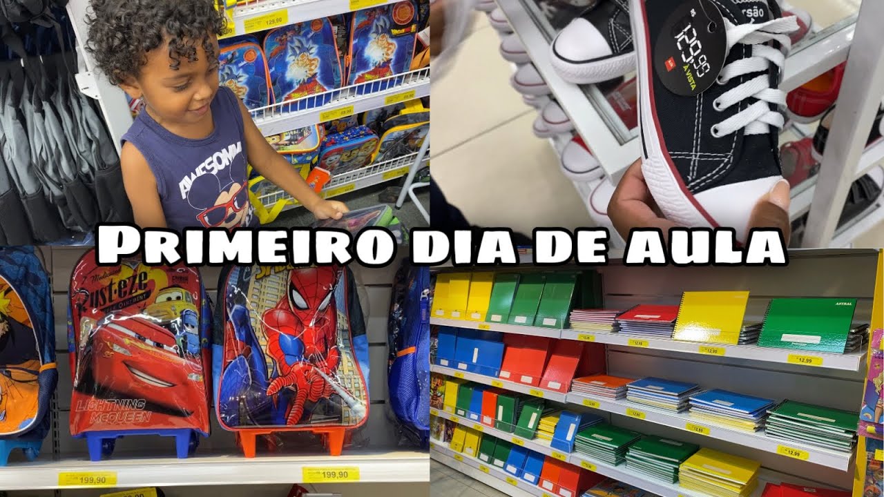 COMPRANDO MATERIAL ESCOLAR INFANTIL 2023 | Jéssica Braga