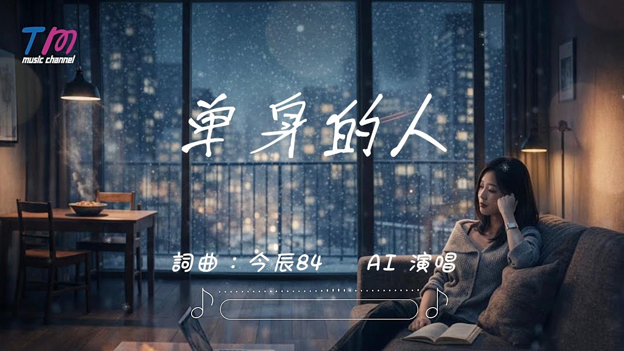 今辰84 - 单身的人 ｜原创歌曲｜摇滚抒情（AI 演唱）｜动态歌词 MV「2026情人節一個人怎麼過？單身又怎樣 」