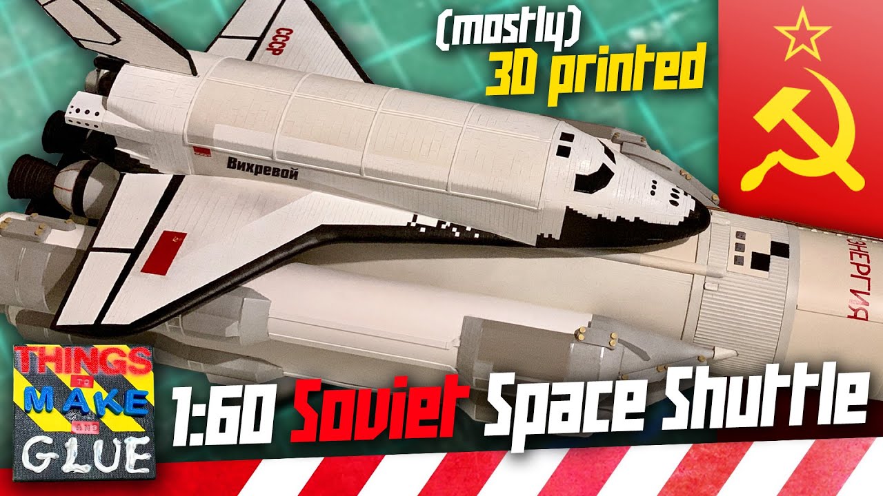 3D Printed Soviet Space Shuttle Model