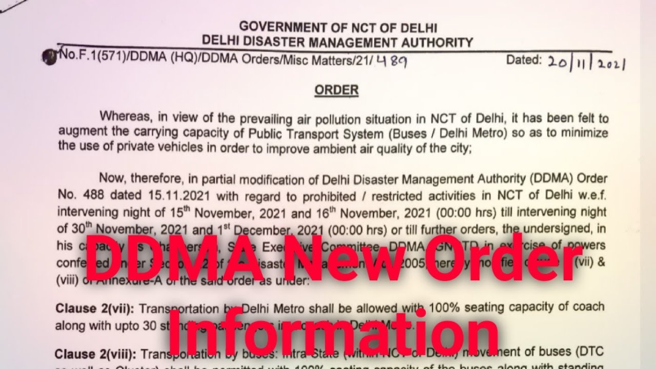 #delhicivildefence DDMA Order // Delhi Disaster Management information // Help For Everyone