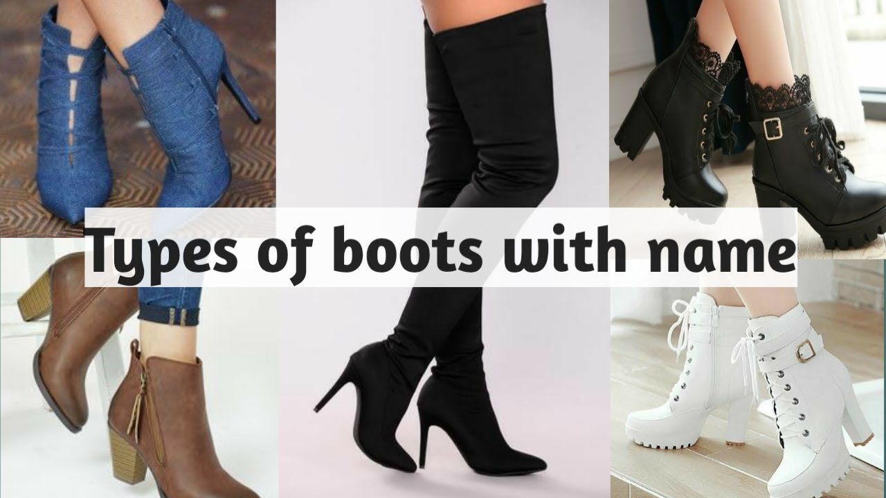 Different types of boots with their name | boots for girls/women's | trendy