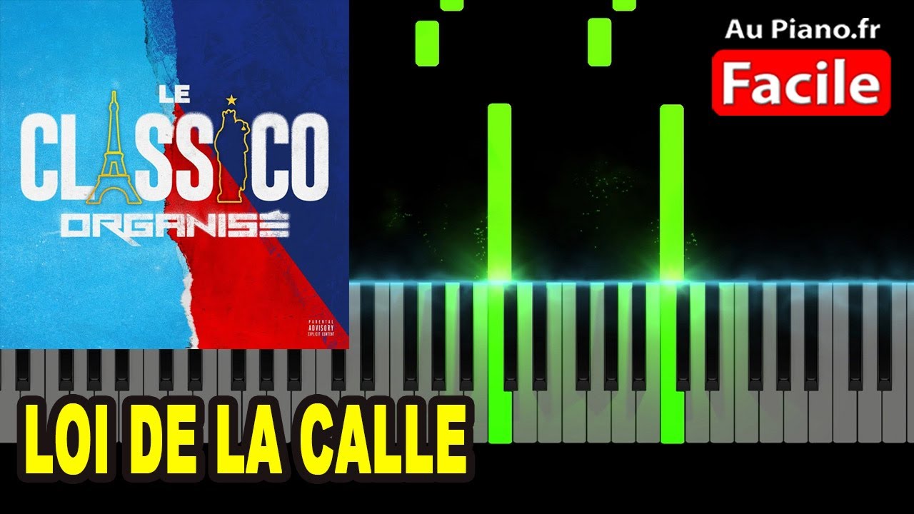 Loi de la calle - Classico organisé - Piano Cover Tutorial Instru Rap 2021 Paroles