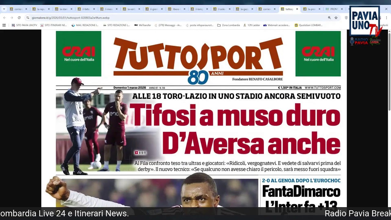 Radio Pavia Breakfast News - 1 marzo 2026