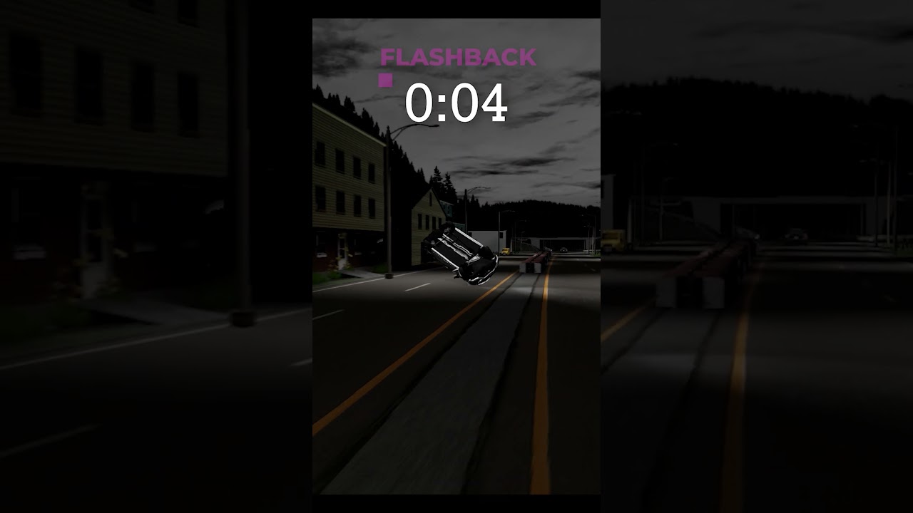 Honda Jazz Crash . flashback ( Danish Zehen) ⚡️ 😱 BeamNG Drive #shorts #beamngdrive