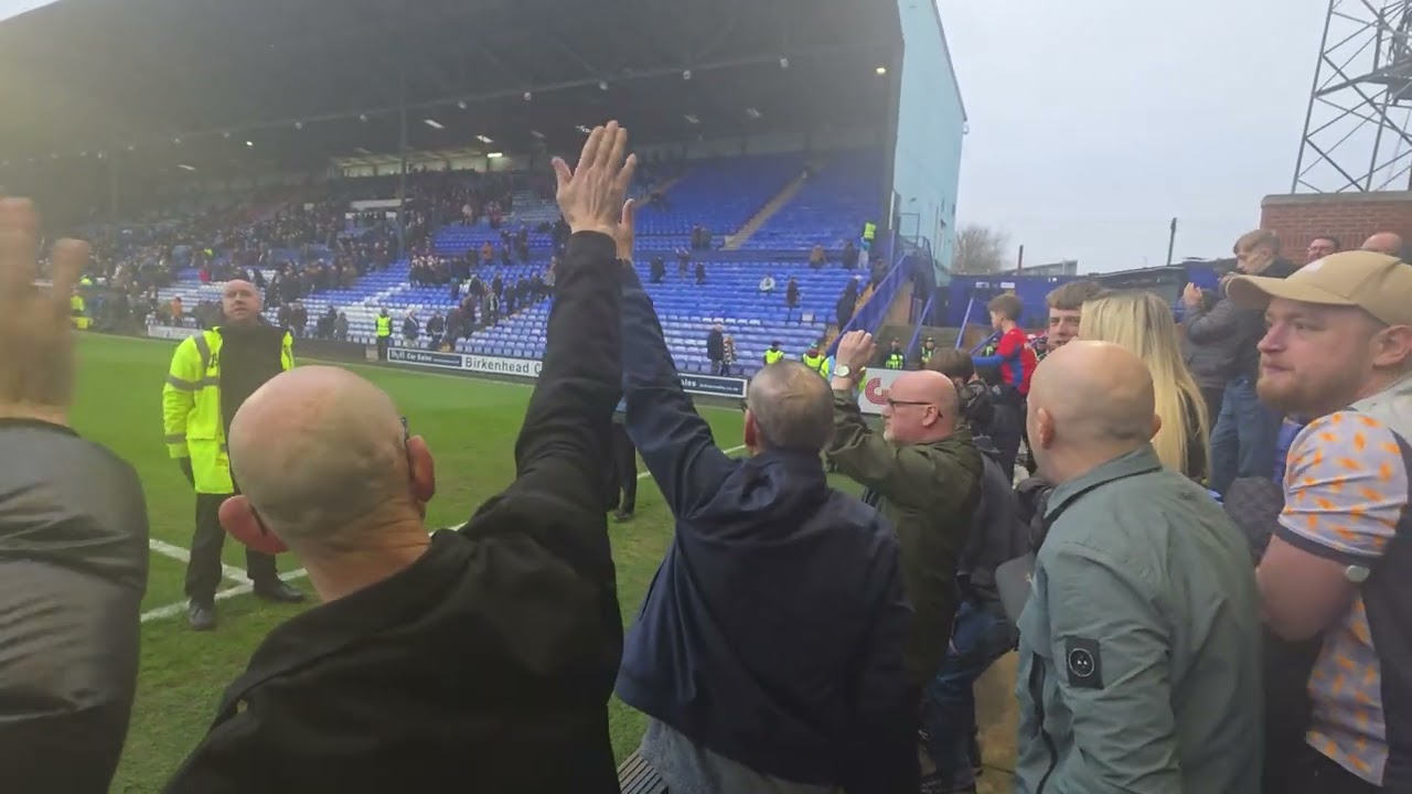 Latics Fans in Full Voice Vs Tranmere Rovers Away 7/3/2026