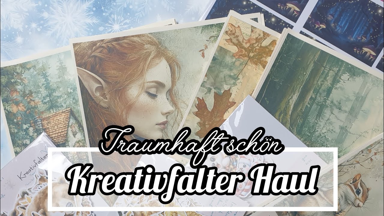 Kreativfalter Haul* Mega Überraschung* Elben* Waldpapier* süße Eisbären