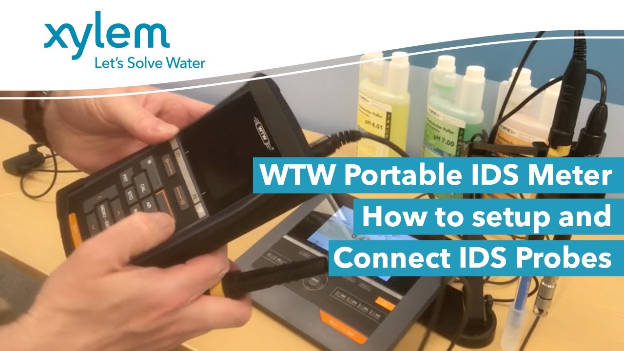 WTW Portable IDS Meter: How to setup and connect probes