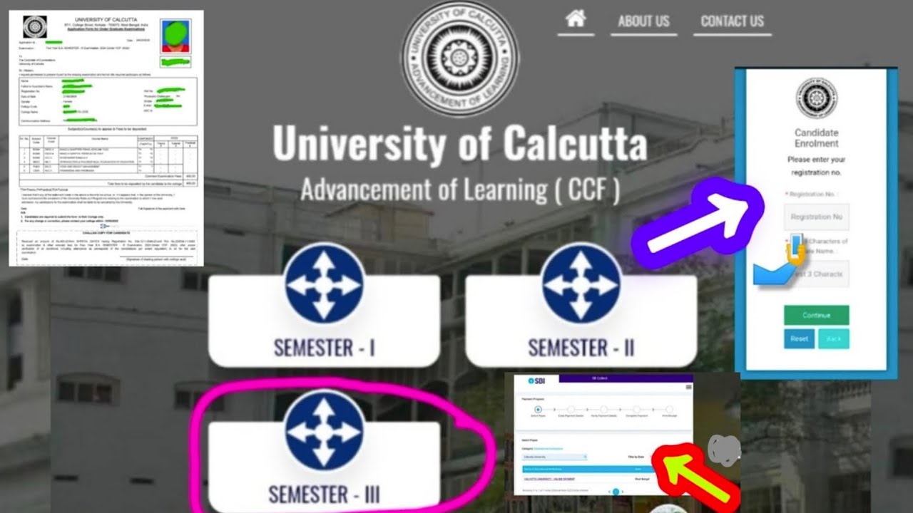 3RD SEMESTER EXAMINATION FORM FILL UP PROCESS || CALCUTTA UNIVERSITY || HOW TO FILL CU EXAM FORM#CCF