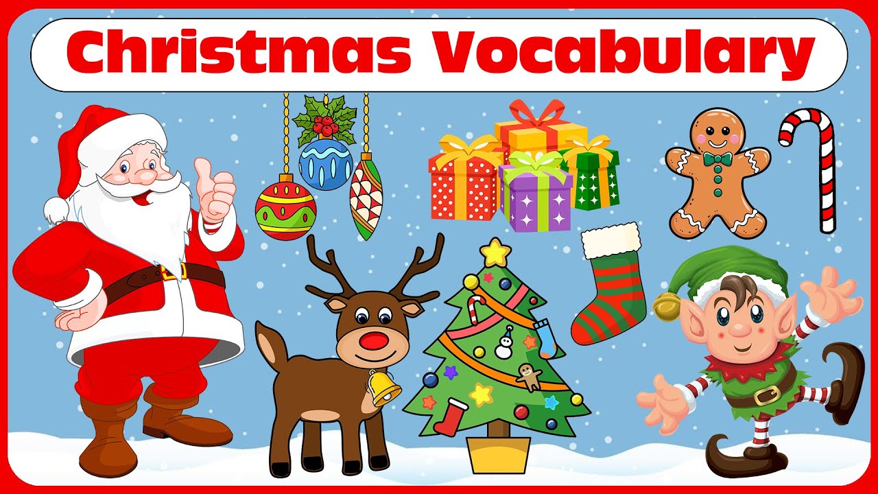 🎄 Fun & Easy Christmas Vocabulary for Kids! 🎅✨