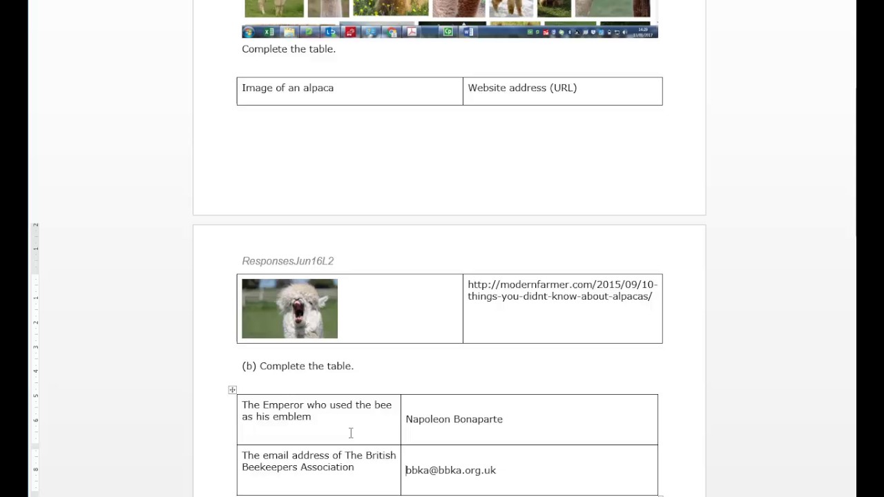 Functional Skills ICT L2 example work through Edexcel task 1 and 2