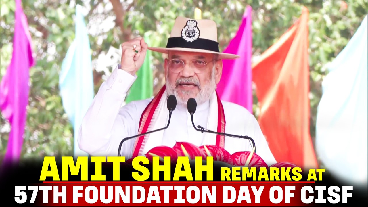 LIVE: Union Home Minister Amit Shah delivers remarks at 57th Foundation Day of CISF in Cuttack