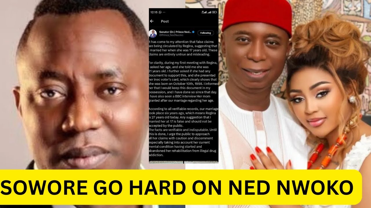 Ned Nwoko Finally Speaks: ‘I Never Married Regina Daniels at 17!’ — But Sowore Leaks Passport Proof