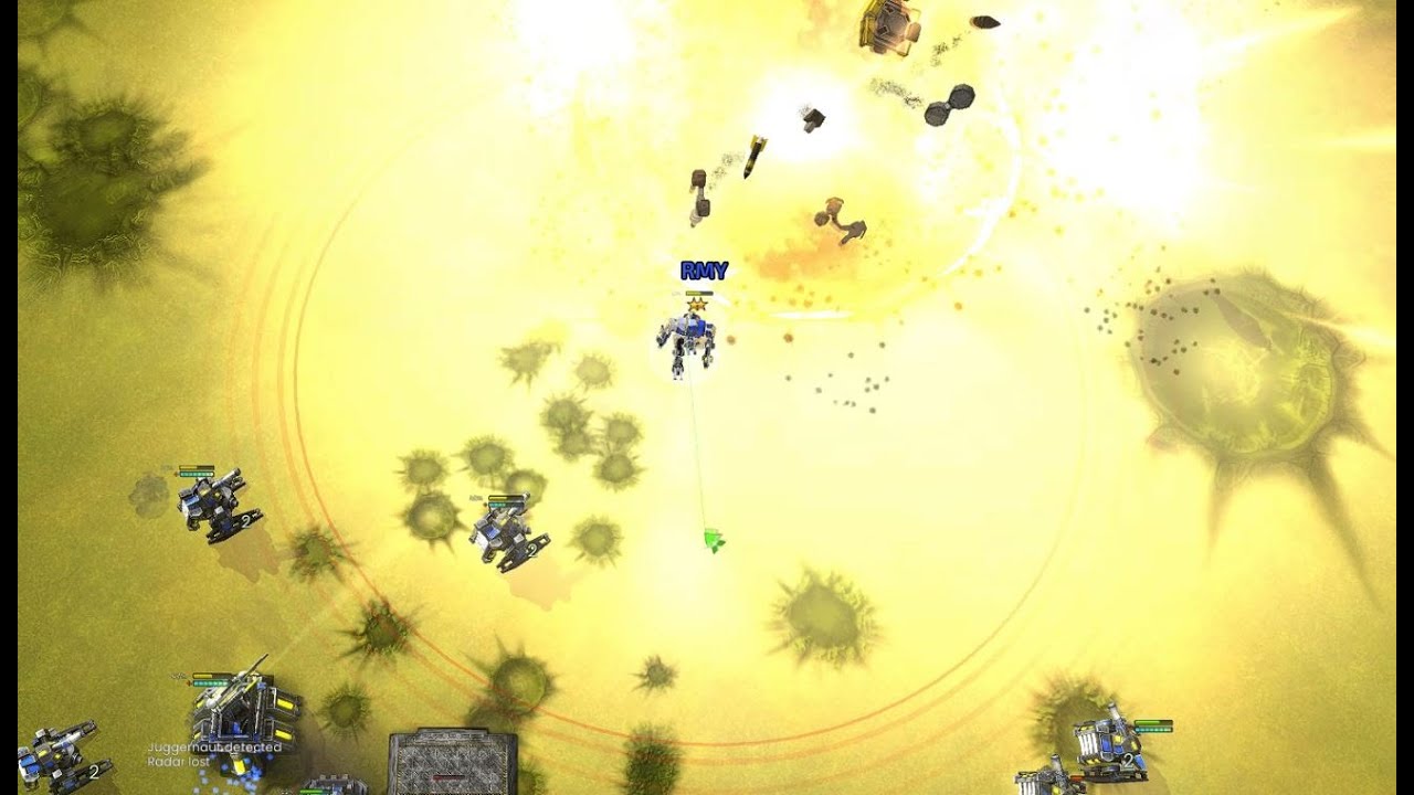 Beyond All Reason Gameplay 1v2 Barb AI with 100% Bonus Resource
