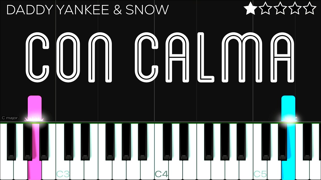 Daddy Yankee & Snow - Con Calma | EASY Piano Tutorial