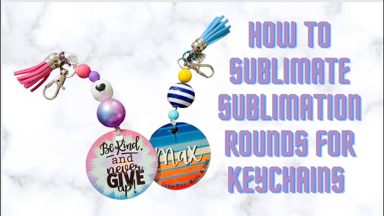 How to do Sublimation keychain round blanks tutorial